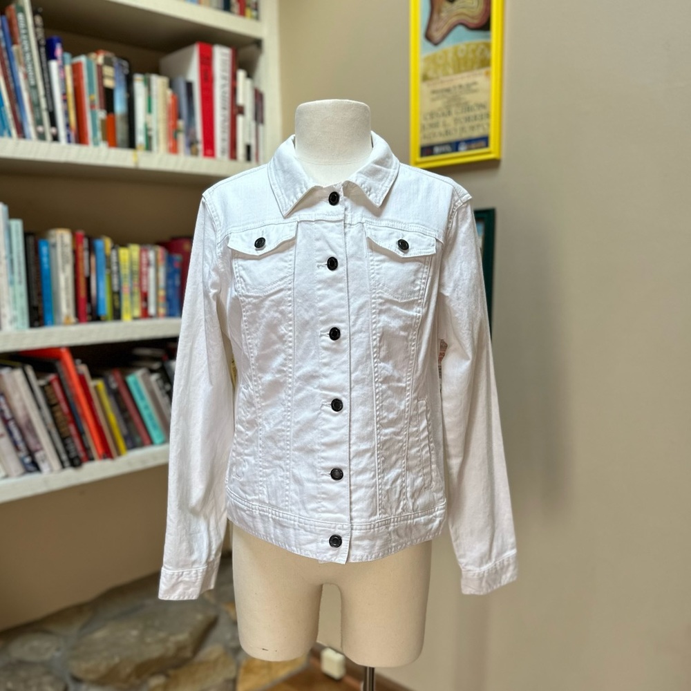 Relativity White Denim Jacket